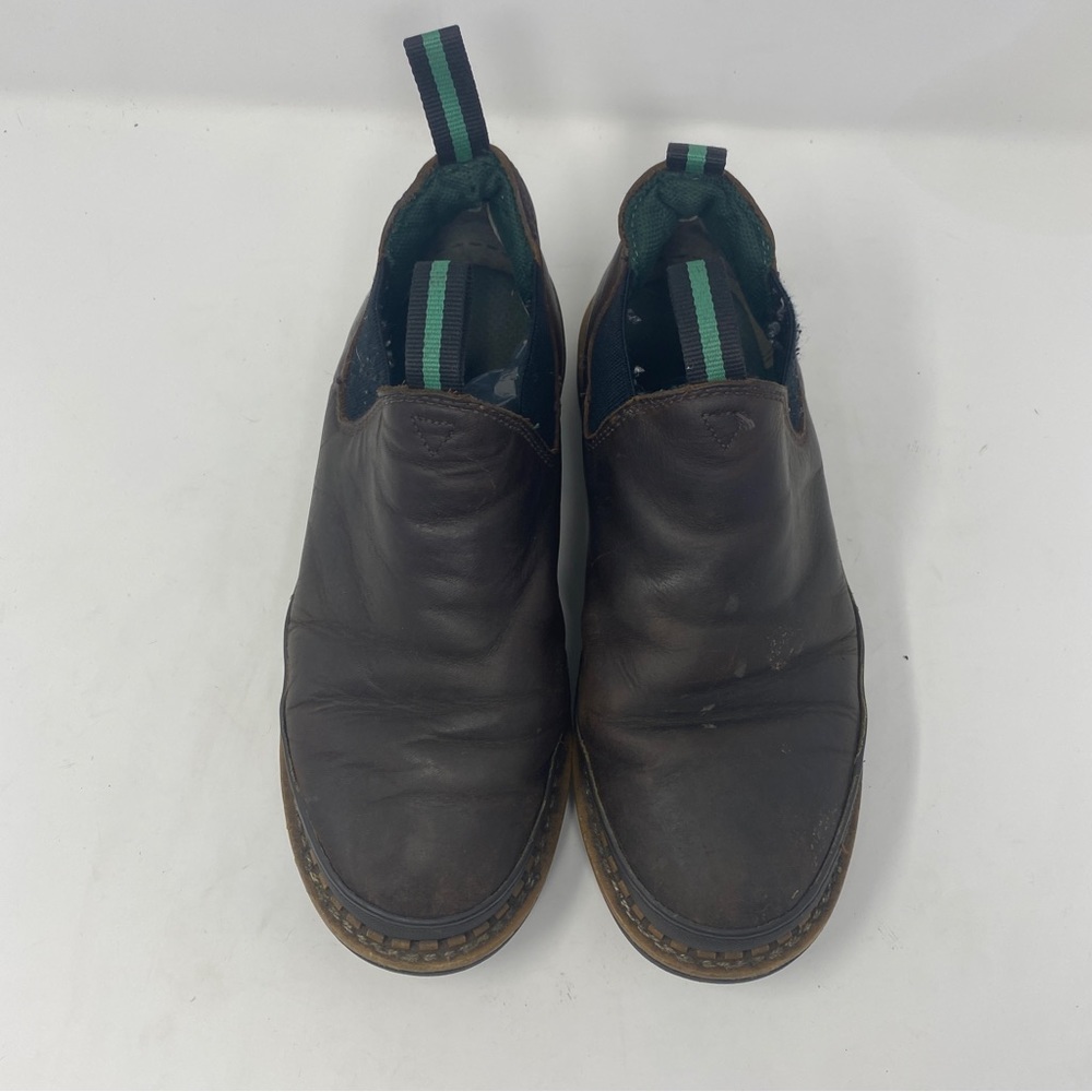 Sold Georgia Giant Men’s 8.5 Wide “Giant Romeo” Pull On Brown Leather Work Shoes - Picture 3 of 9